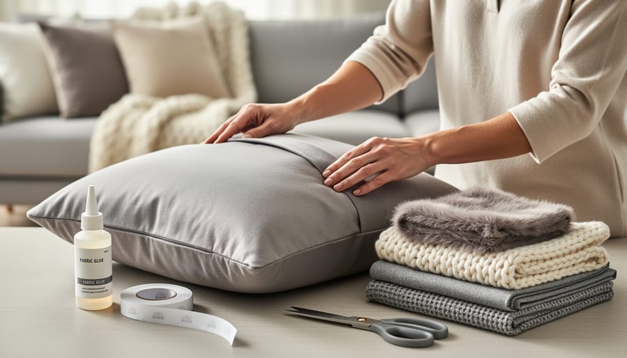 How to Make DIY Throw Pillow Covers No Sew (5 Easy Methods)