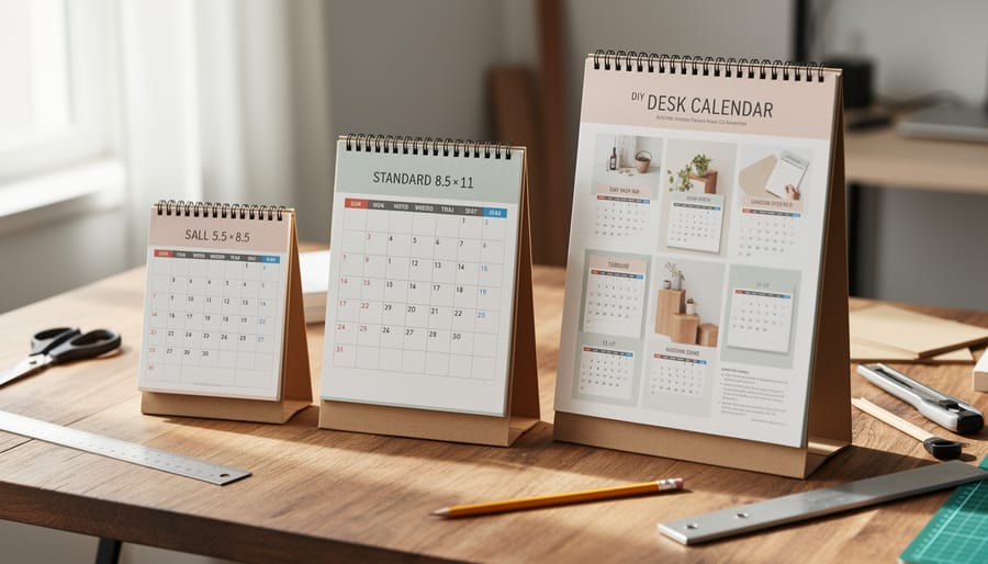 How to Choose the Right Desk Calendar Size for Your DIY Project